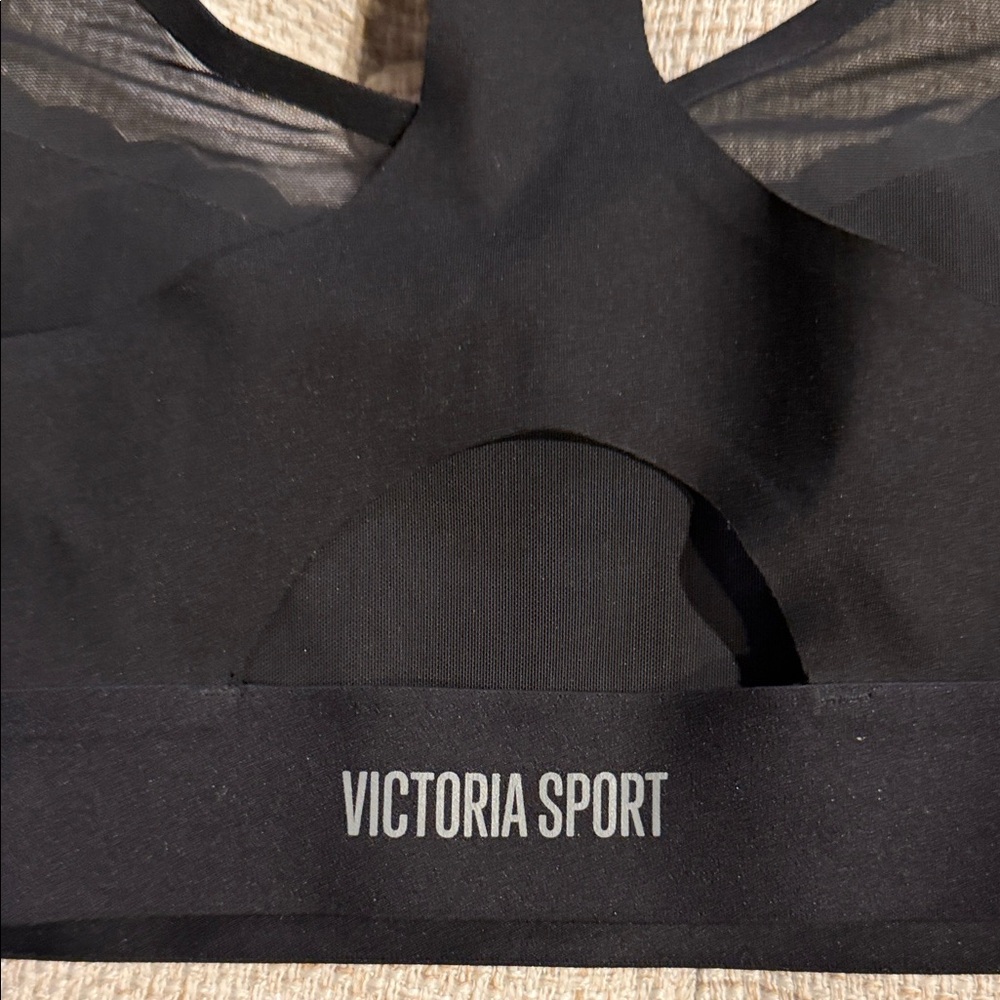 Victoria's Secret Black Mesh Sports Bra - Picture 4 of 4